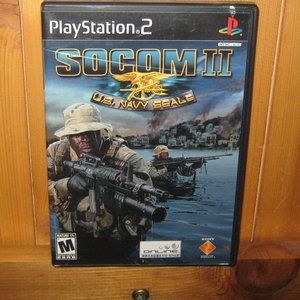 PS2 PlayStation 2 Game SOCOM II U.S. Navy Seals